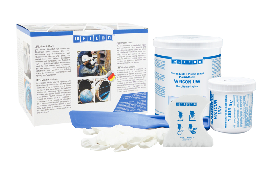 WEICON UW | mineral-filled epoxy resin system for repairs and moulding on wet surfaces