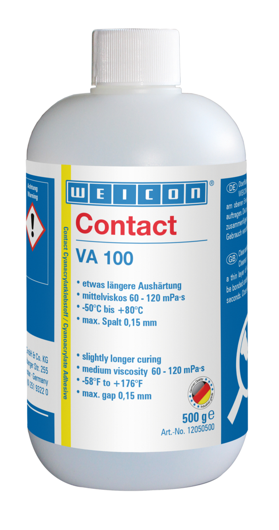 WEICON Contact VA 100 Cyanoacrylate Adhesive | instant adhesive for metal, plastic and rubber