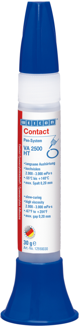 Contact VA 2500 HT Cyanoacrylate Adhesive | high-viscosity instant adhesive, high-temperature-resistant up to 140°C