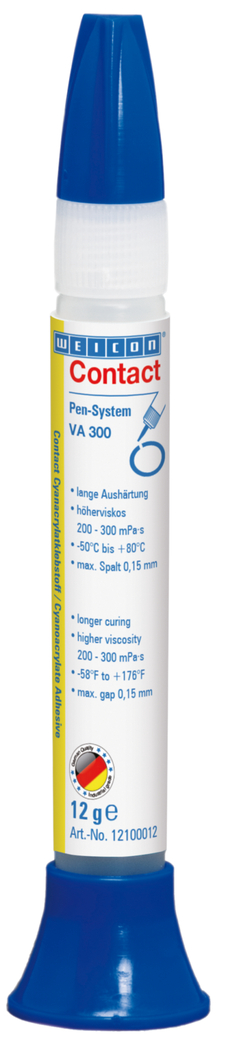 WEICON Contact VA 300 Cyanoacrylate Adhesive | instant adhesive for porous and absorbent materials