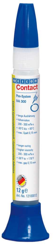 WEICON Contact VA 300 Cyanoacrylate Adhesive | instant adhesive for porous and absorbent materials WEICON Contact VA 300 Cyanoacrylate Adhesive | instant adhesive for porous and absorbent materials