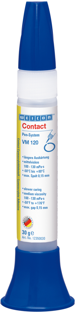 WEICON Contact VM 120 Cyanoacrylate Adhesive | instant adhesive with medium viscosity for metal