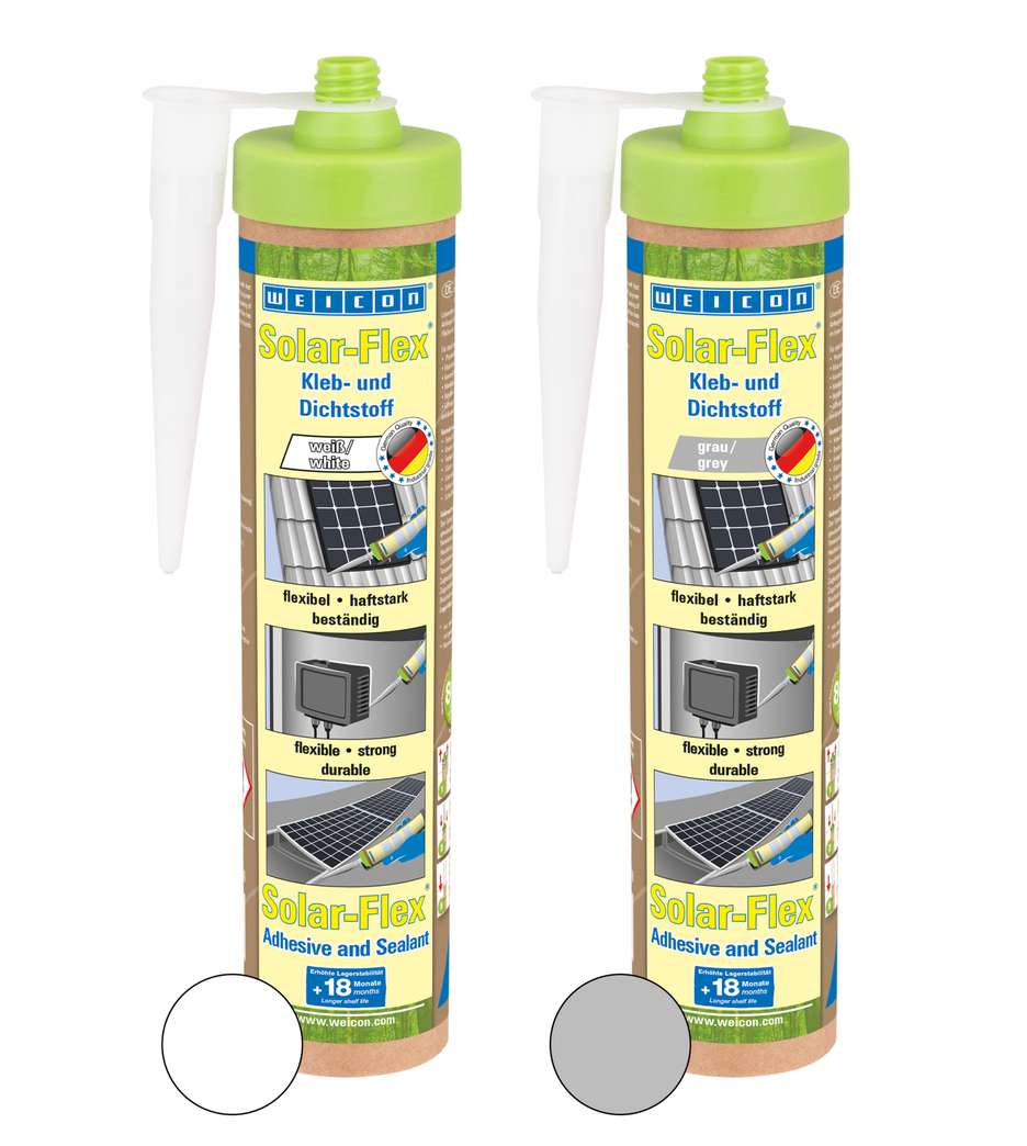 Solar-Flex® MS-Polymer | weather-resistant adhesive and sealant for the solar sector, based on MS-Polymer