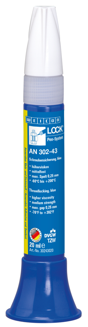 WEICONLOCK® AN 302-43 Threadlocking | medium strength, higher viscosity, with drinking water approval