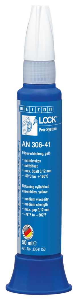 WEICONLOCK® AN 306-41 Retaining Cylindrical
Assemblies | for bearings, shafts and bushes, high medium strength, medium viscosity