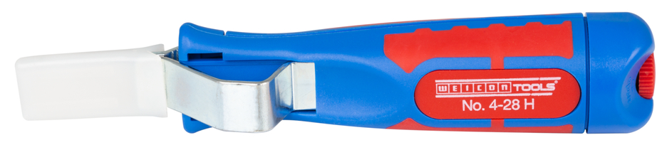 Cable Stripper No. 4 - 28 H | with 2C handle including hook blade and protective cap, working range 4 - 28 mm Ø Cable Stripper No. 4 - 28 H | with 2C handle including hook blade and protective cap, working range 4 - 28 mm Ø