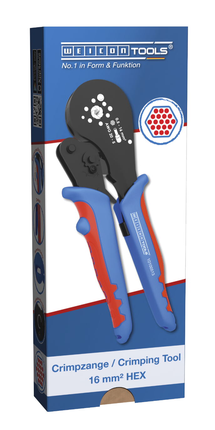 Crimp tool 16mm² HEX