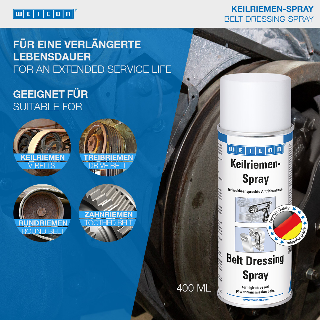 Belt Dressing Spray | transparent belt coating
