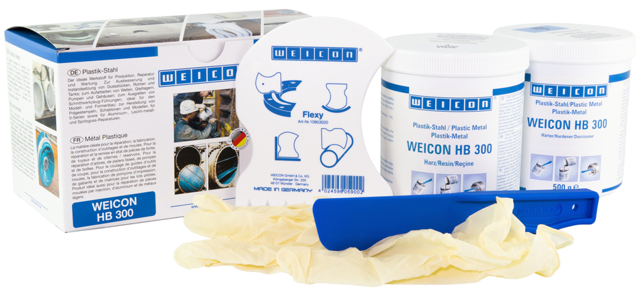 WEICON HB 300 | high-temperature-resistant epoxy resin system for repairs and moulding WEICON HB 300 | high-temperature-resistant epoxy resin system for repairs and moulding