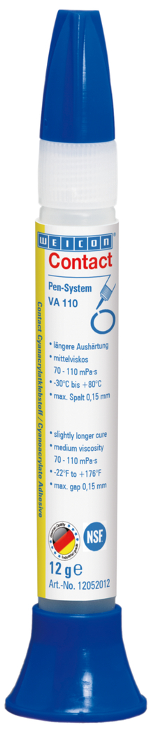 WEICON Contact VA 110 Cyanoacrylate Adhesive | instant adhesive for the food and drinking water sector