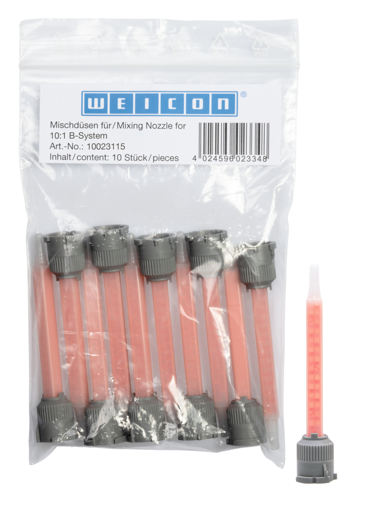 Mixing Nozzle 10:1 B | Suitable for PE-PP 45, 45ml, and VA 2407, 50g