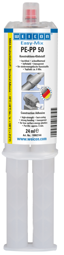 Easy-Mix PE-PP 50 Structural Acrylic Adhesive | construction adhesive based on methyl acrylate for special plastics