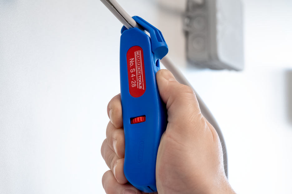 Cable Stripper No. S 4 - 28 | with retractable hook blade, working range 4 - 28 mm Ø