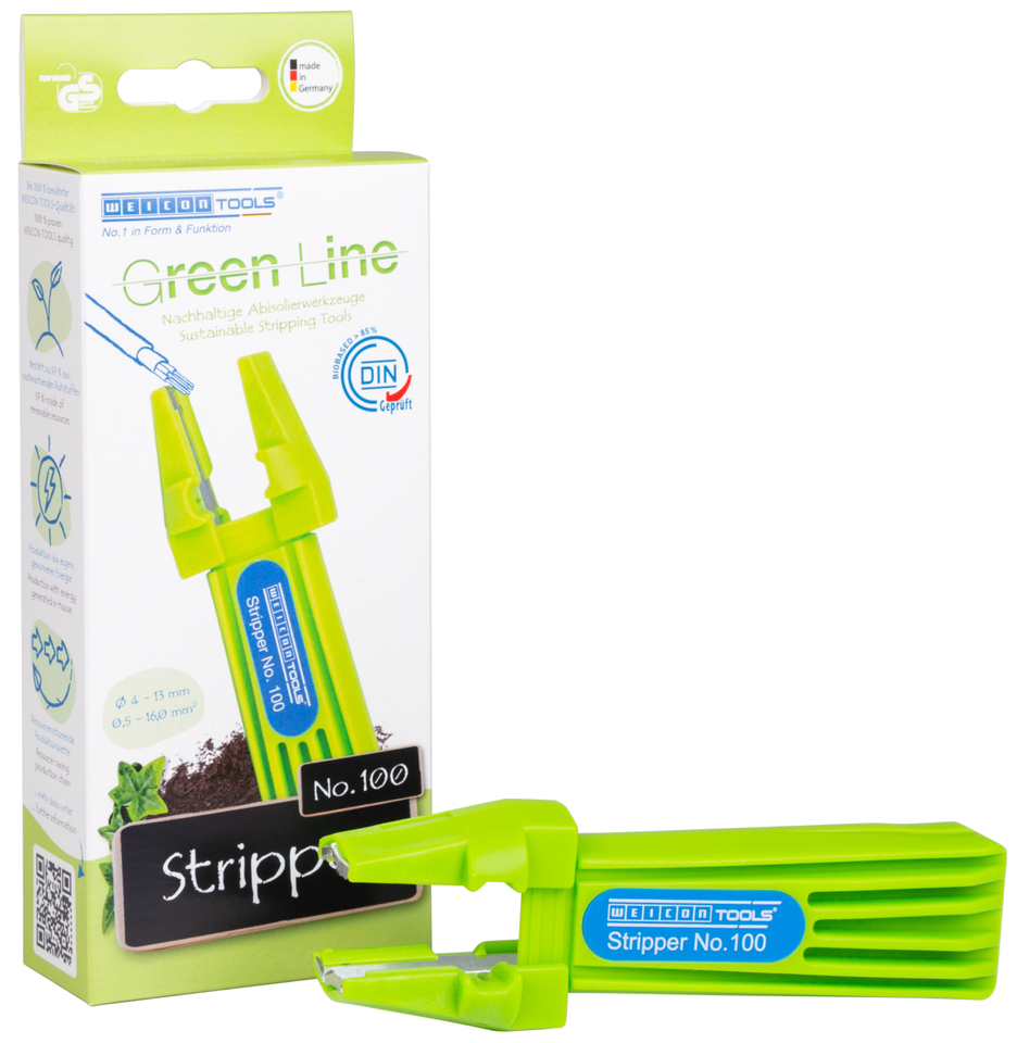 Stripper No. 100 Green Line | multifunctional stripper, working range 0,5 - 16 mm² / 4 - 13 mm Ø