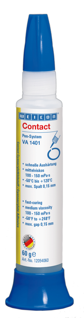 WEICON Contact VA 1401 Cyanoacrylate Adhesive | instant adhesive for fabric, foam rubber and large-pored elastomers
