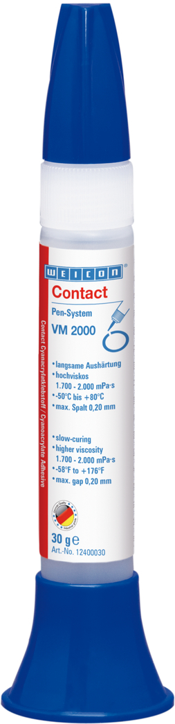 WEICON Contact VM 2000 Cyanoacrylate Adhesive | instant adhesive with high viscosity for metal