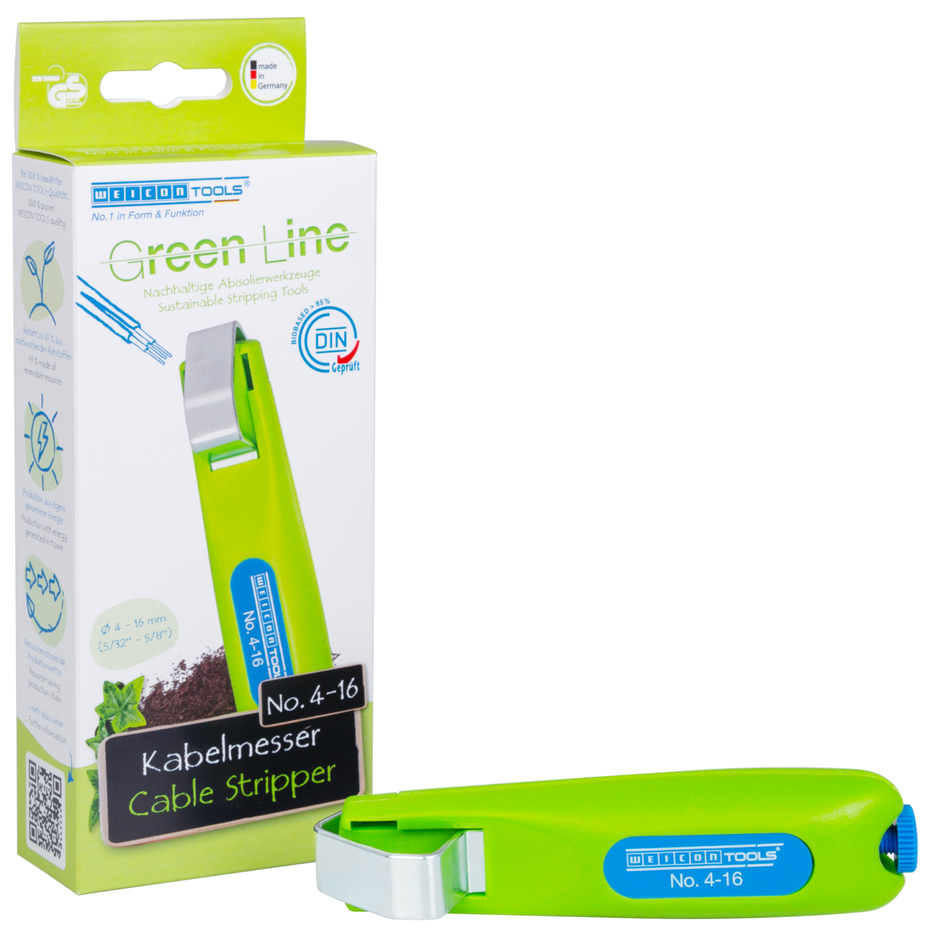 Cable Stripper No. 4 - 16 Green Line | working range 4 - 16 mm Ø