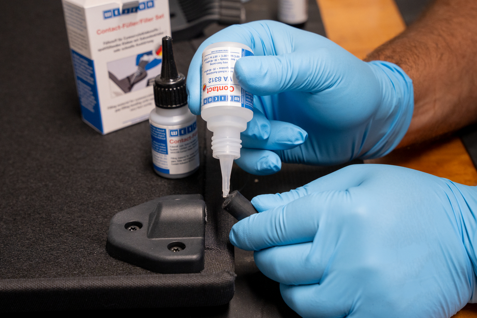 Contact-Filler Set | transparent special filler and cyanoacrylate adhesive Contact VA 8312
