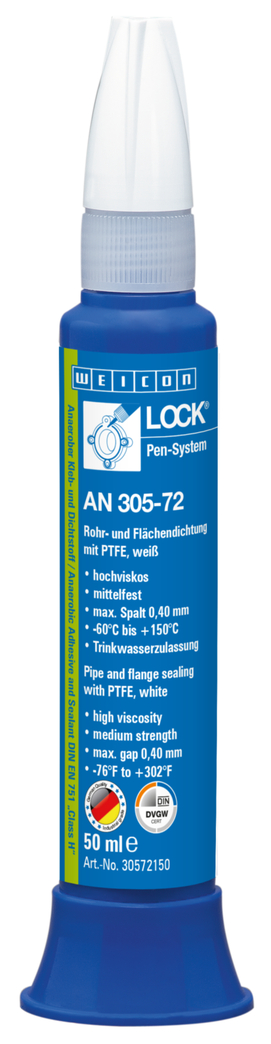 WEICONLOCK® AN 305-72 Pipe and Flange Sealing | with PTFE, medium strength, with drinking water approval