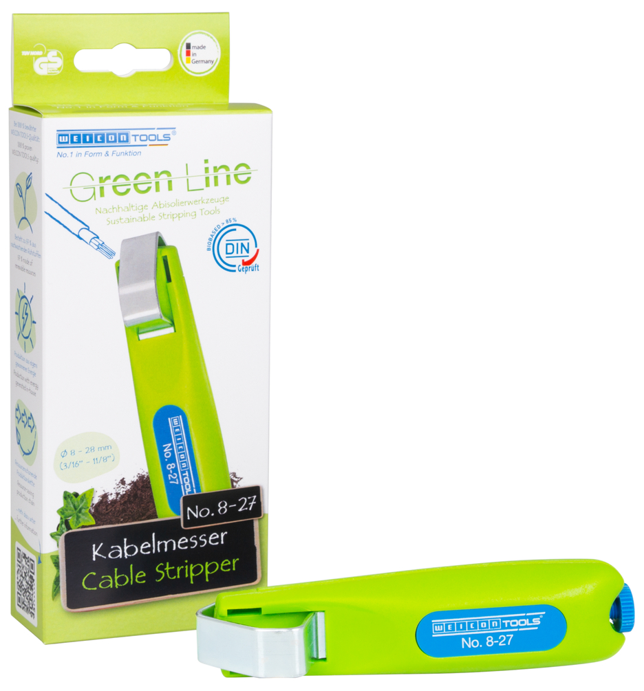 Cable Stripper No. 8 - 27 Green Line | working range 8 - 28 mm Ø