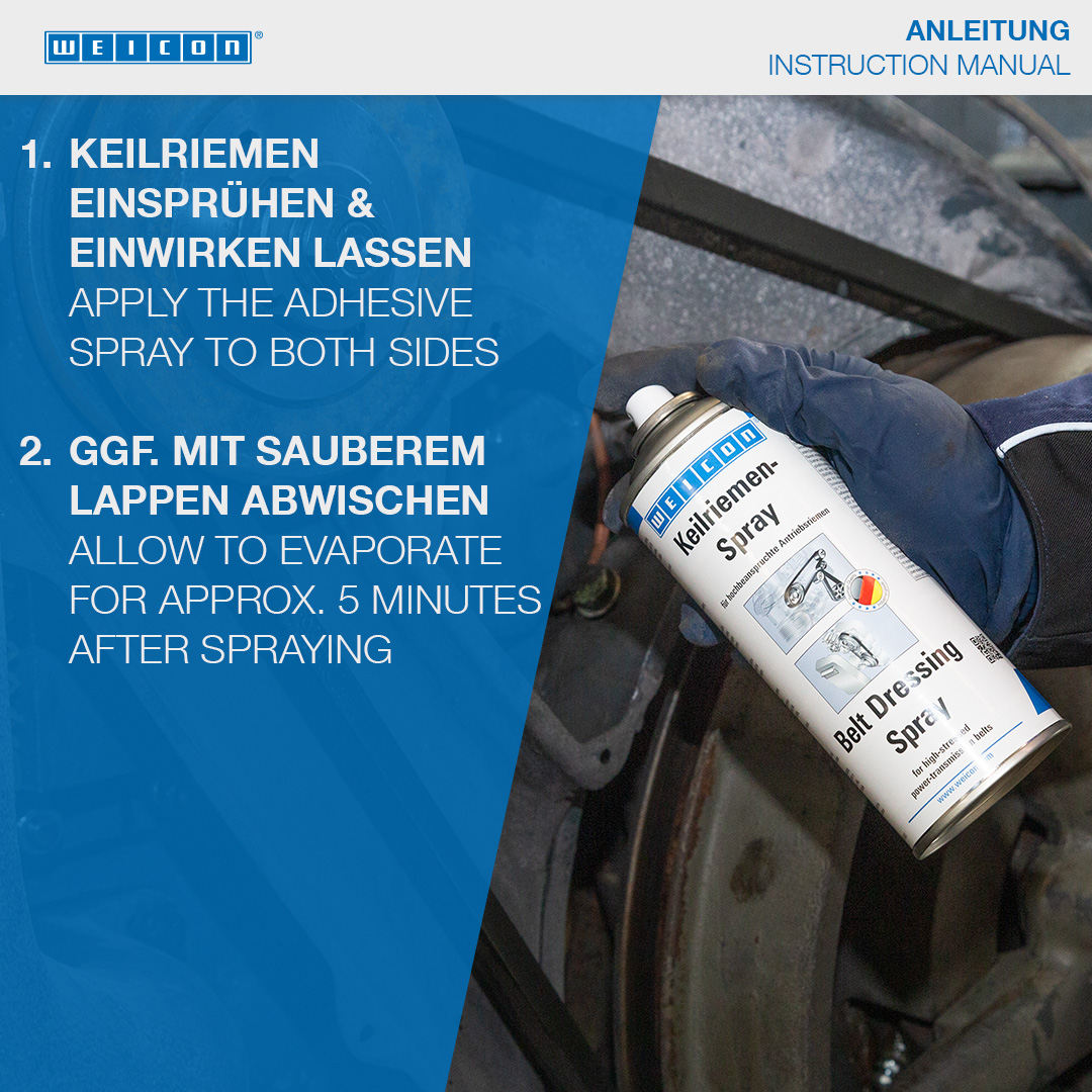 Belt Dressing Spray | transparent belt coating