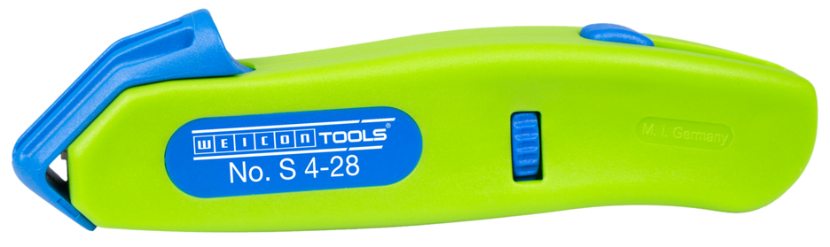 Cable Stripper No. S 4 - 28 Green Line | with retractable hook blade, working range 4 - 28 mm Ø Cable Stripper No. S 4 - 28 Green Line | with retractable hook blade, working range 4 - 28 mm Ø
