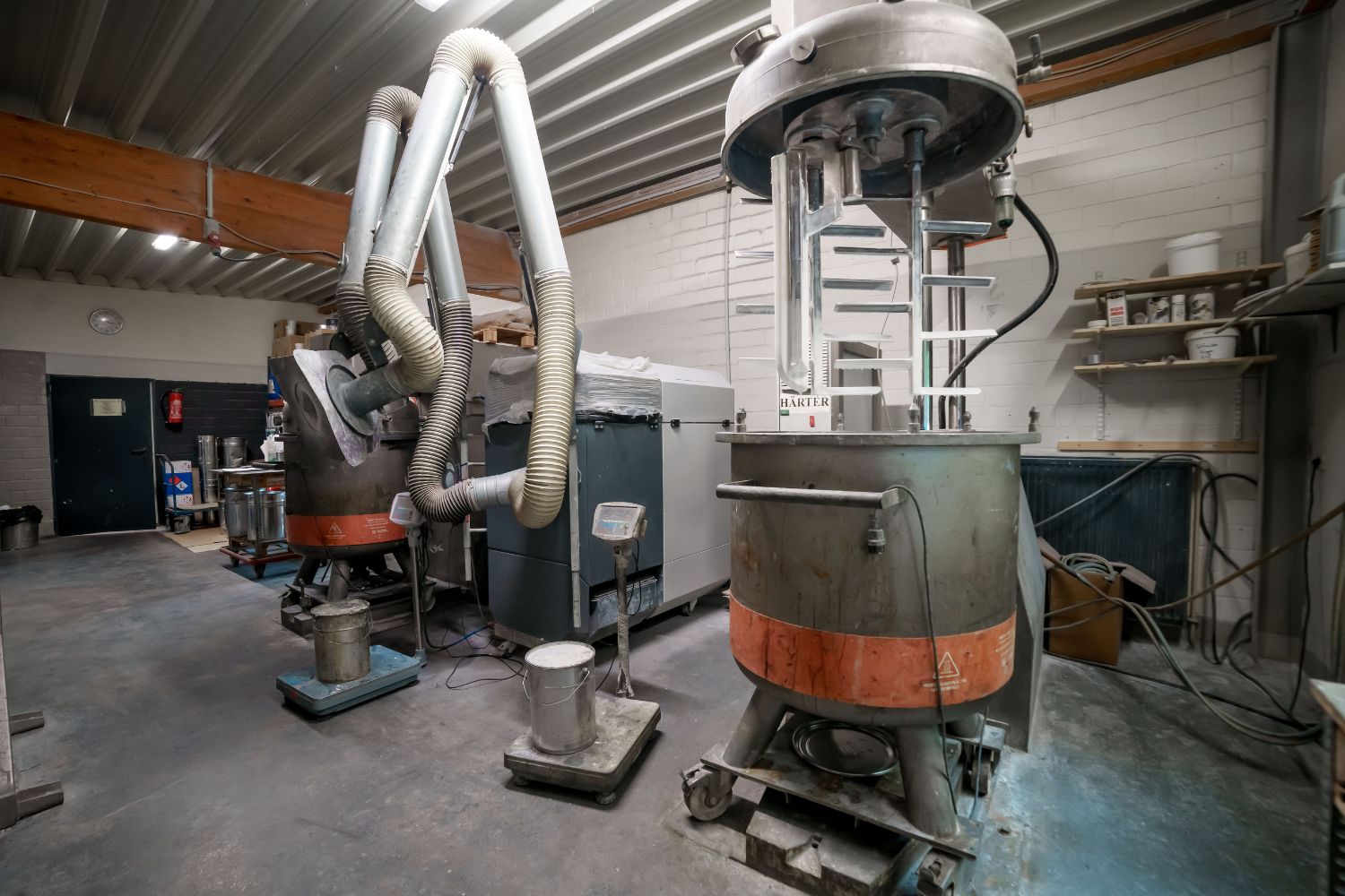 Large machines in a room