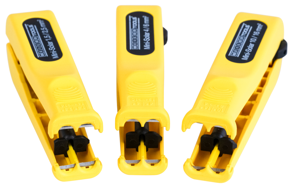 Mini-Solar 10/16 mm² | for dismantling and stripping standard photovoltaic cables with a cross-section of 10 & 16 mm²