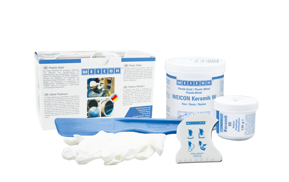 WEICON Ceramic W | mineral-filled epoxy resin system for wear protection coating WEICON Ceramic W | mineral-filled epoxy resin system for wear protection coating