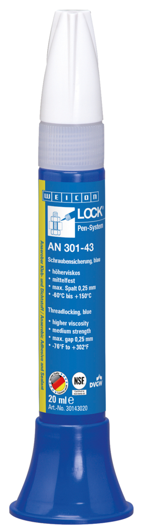 WEICONLOCK® AN 301-43 Threadlocking | medium strength, with drinking water approval WEICONLOCK® AN 301-43 Threadlocking | medium strength, with drinking water approval