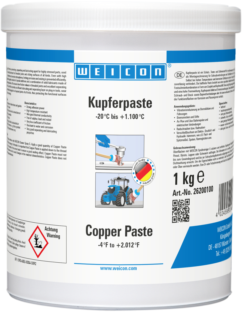 Copper Paste | copper-based lubricant and release agent paste