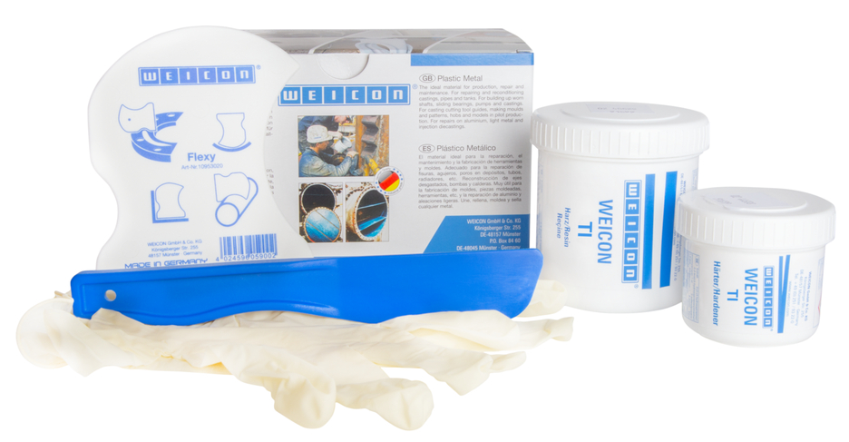 WEICON TI | titanium-filled epoxy resin system for repairs and moulding WEICON TI | titanium-filled epoxy resin system for repairs and moulding