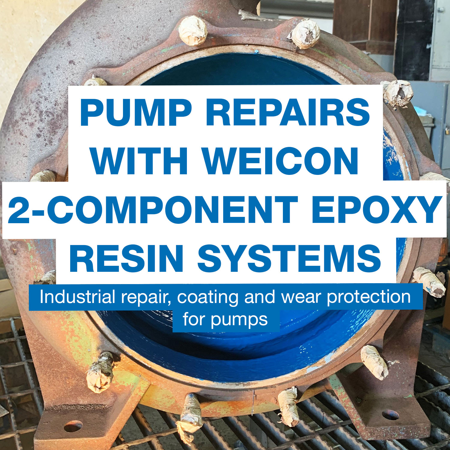 pump, repairs, epoxy, resin, industrial