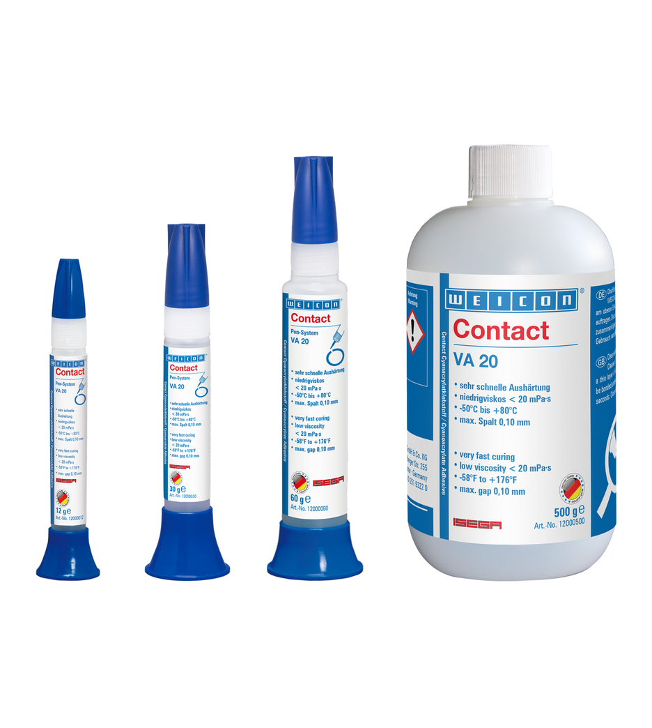 Contact VA 20 Cyanoacrylate Adhesive | instant adhesive for the food sector as well as plastic and rubber