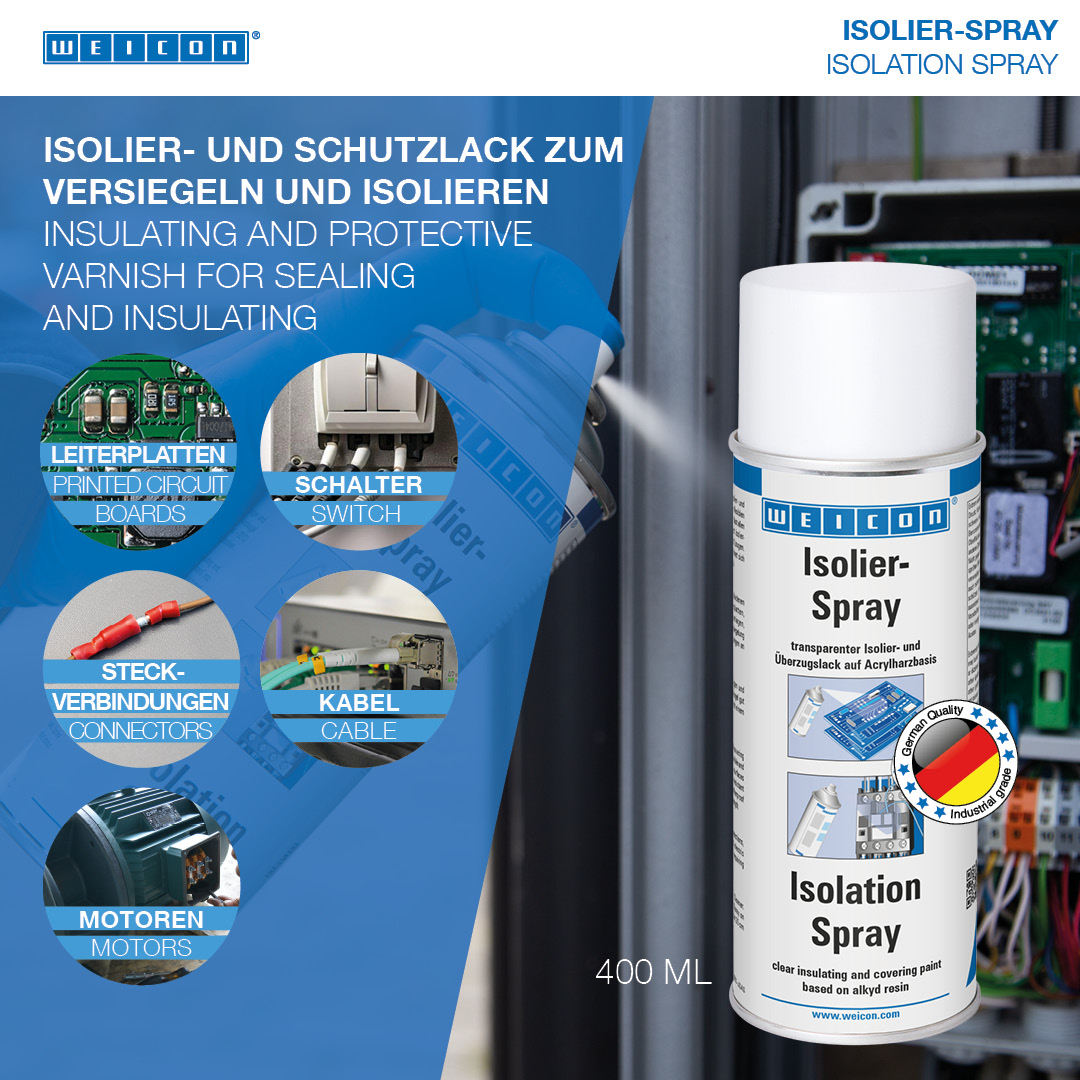 Isolation Spray | insulating and protective varnish for sealing and insulating