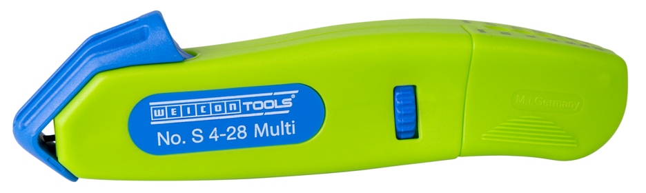 Cable Stripper No. S 4 - 28 Multi Green Line | with integrated stripping function, working range 4 - 28 mm Ø