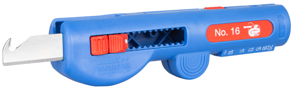 Quadro-Stripper No.16 | multifunctional stripper, working range stripping 0,5 - 6,0 mm² / skinning 8 - 13 mm Ø Quadro-Stripper No.16 | multifunctional stripper, working range stripping 0,5 - 6,0 mm² / skinning 8 - 13 mm Ø