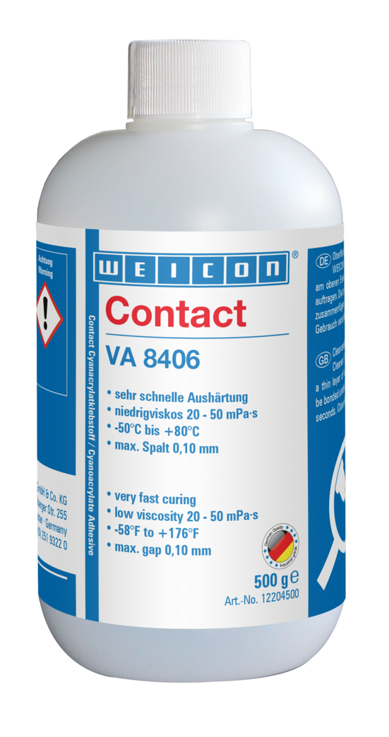 WEICON Contact VA 8406 Cyanoacrylate Adhesive | instant adhesive for quick fixing and bonding