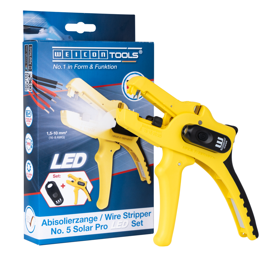 Wire Stripper No. 5 Solar Pro LED Set
 | 2-piece set incl. wire stripper and LED Work Light