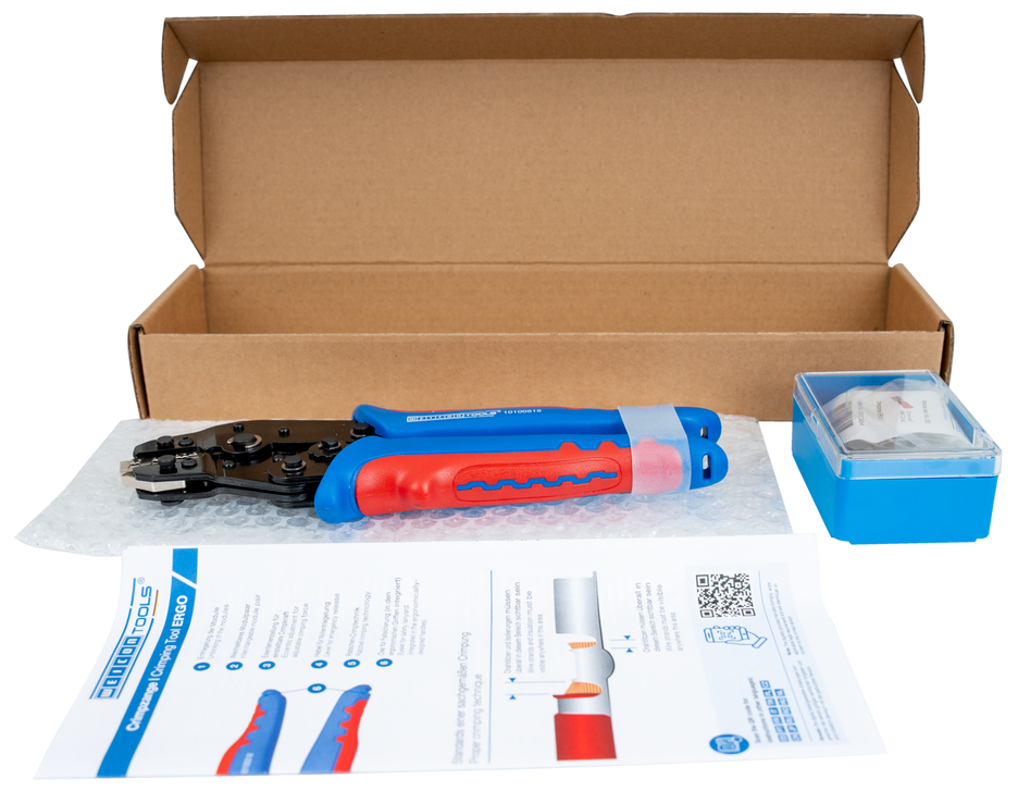 Crimp tool MULTI
 | for crimping MC4 connectors/insulated wire end ferrules/insulated cable lugs