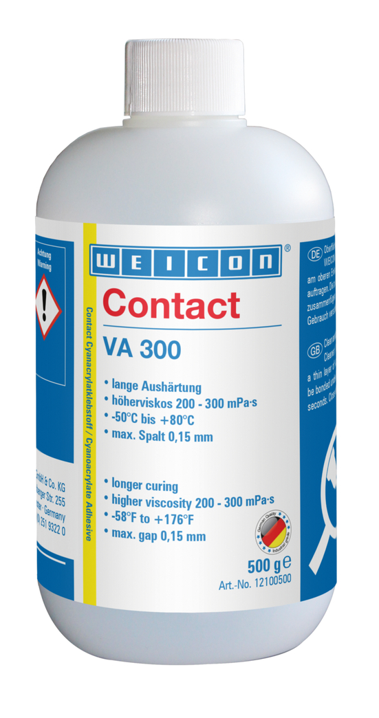 WEICON Contact VA 300 Cyanoacrylate Adhesive | instant adhesive for porous and absorbent materials