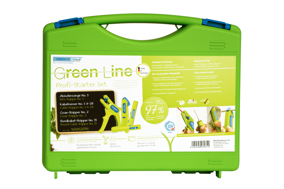 Starter Set Pro Green Line | 4-piece stripping set for house installations
>> Available from October 1st, 2022