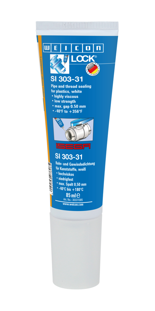 WEICONLOCK® SI 303-31 Pipe and thread sealing | low strength, high viscosity, ISEGA-certified WEICONLOCK® SI 303-31 Pipe and thread sealing | low strength, high viscosity, ISEGA-certified