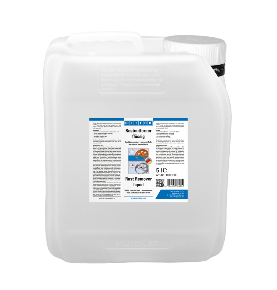 WEICON Rust Remover liquid | highly concentrated dip for removing rust and corrosion