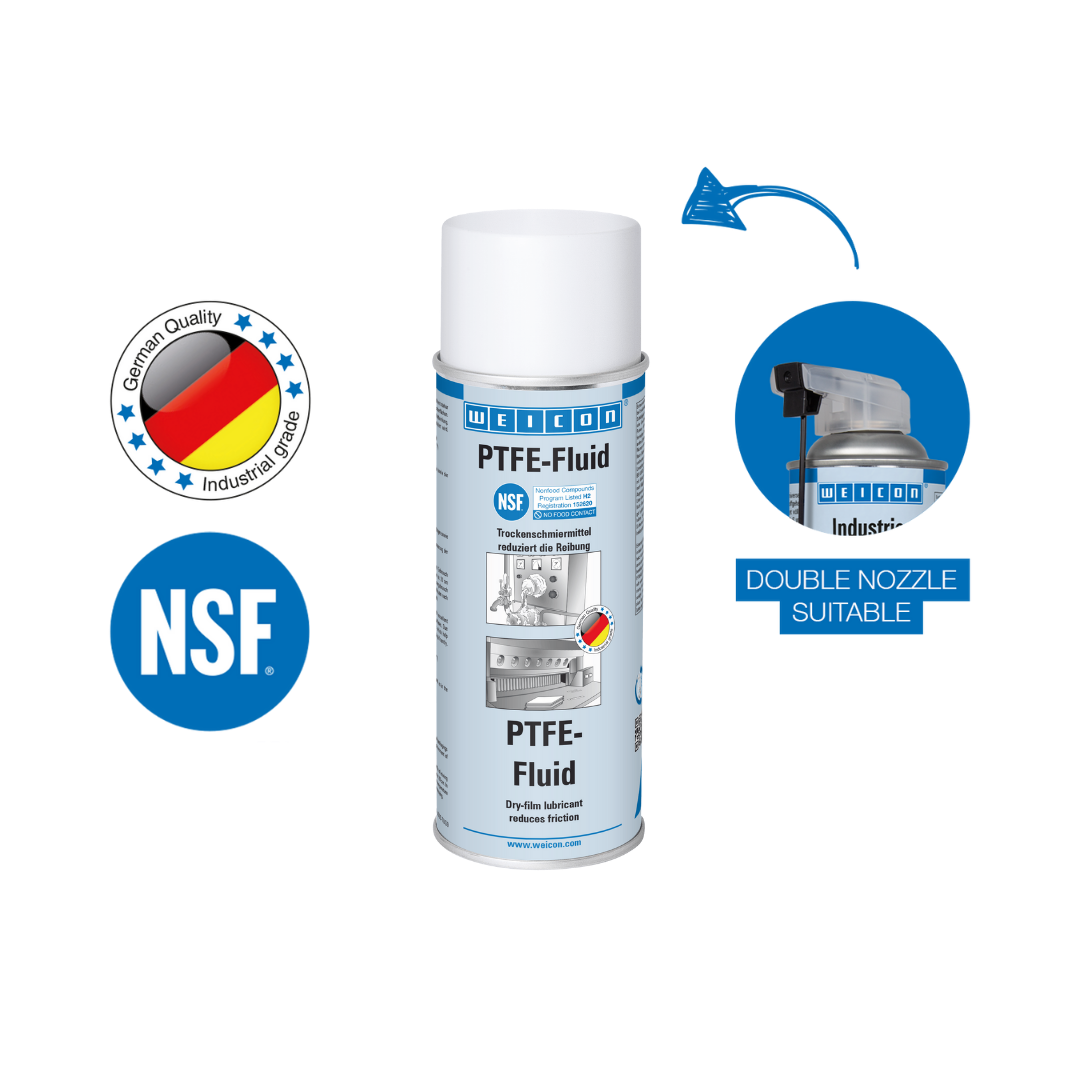 PTFE-Fluid | grease-free dry lubricant oil for the food sector NSF H2