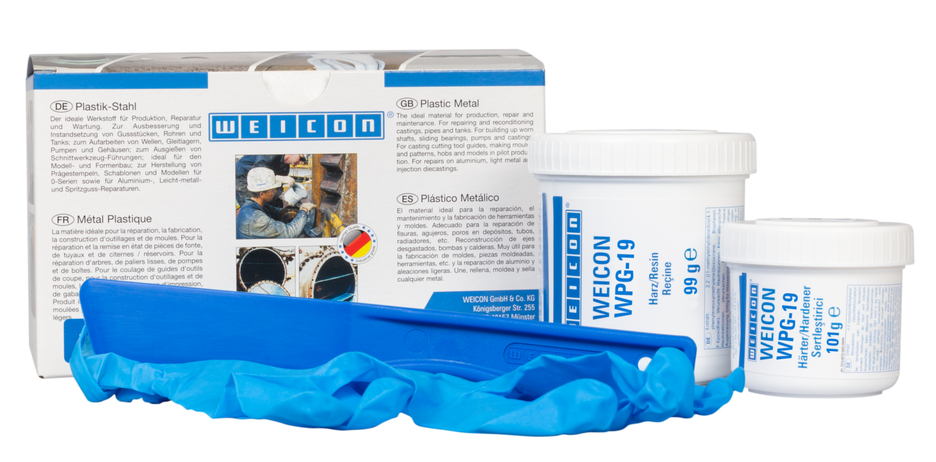 WEICON WPG-19 | Wear protection system – protects against erosion and abrasion caused by the impact of coarse particles